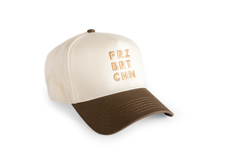 FRZBRTCHN Cap Cremeweiß & Walnuss