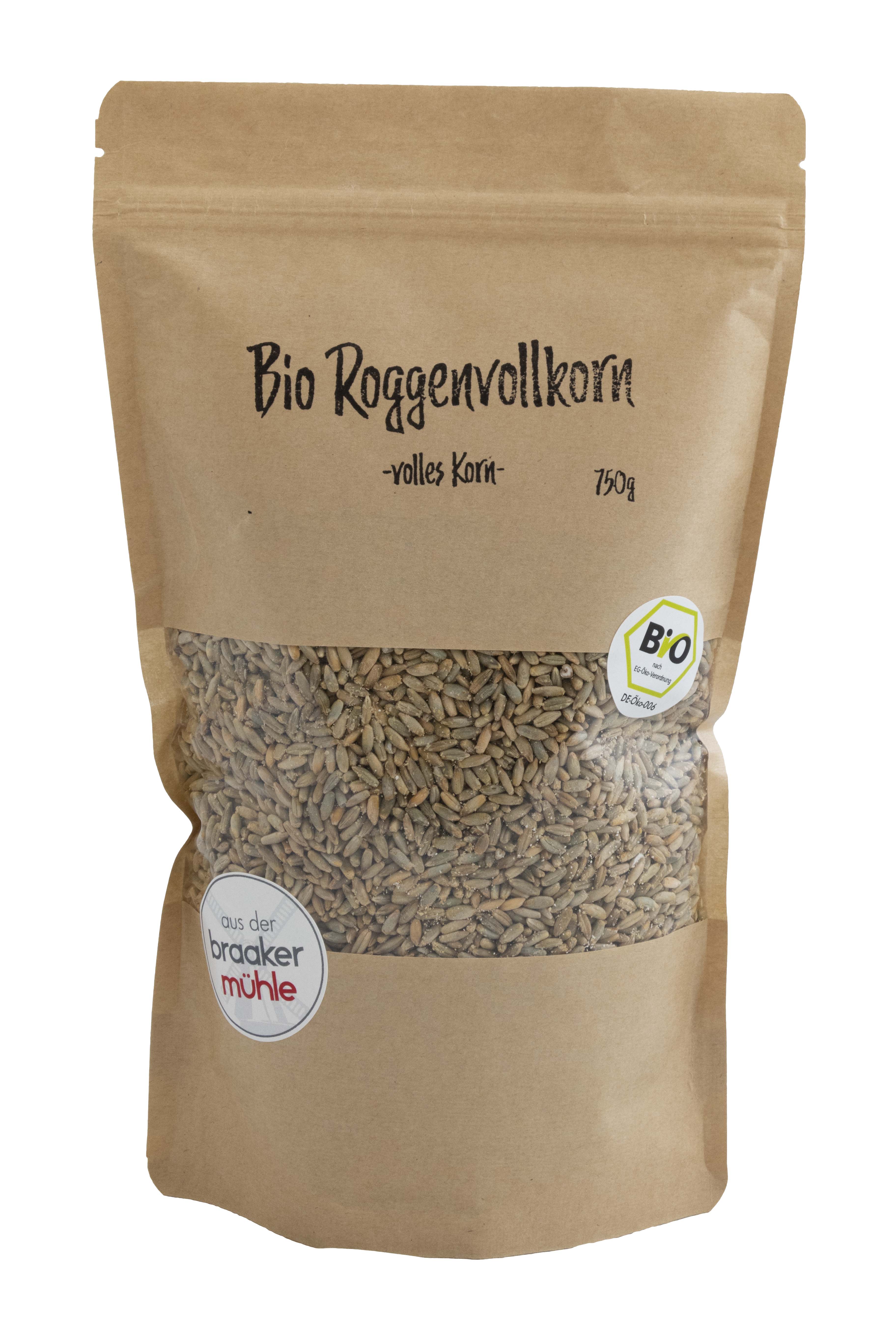 Bio-Roggenvollkorn volles Korn 750 g 
